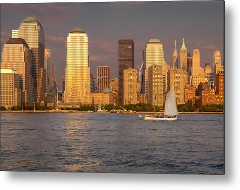 Nyc Metal Print featuring the photograph Lower Manhattan - End of the Day by Frank Mari