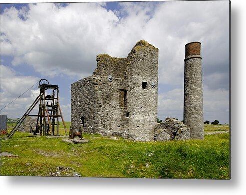 Architecture Metal Print featuring the photograph Magpie Mine - Sheldon in Derbyshire by Rod Johnson