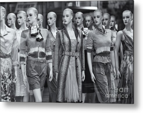 Clarence Holmes Metal Print featuring the photograph Mannequins II by Clarence Holmes