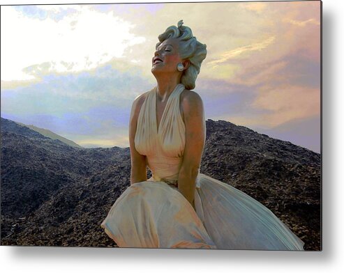 Marilyn Monroe Photograph Metal Print featuring the photograph Marilyn's Euphoria by Leigh Meredith