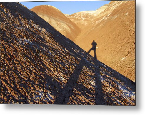 Shadow Metal Print featuring the photograph Me and My Shadow - Utah by Mike McGlothlen