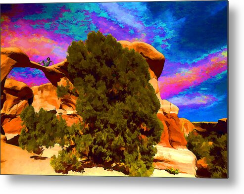 Metate Metal Print featuring the photograph Metate Arch Dream by Gregory Scott
