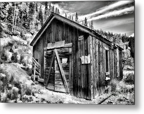 bachelor Loop Tour Metal Print featuring the photograph Midwest Mine 1 BW by Lana Trussell