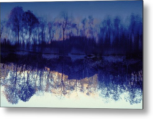 Reflection Metal Print featuring the photograph Mirror Pond in The Berkshires by Tom Wurl