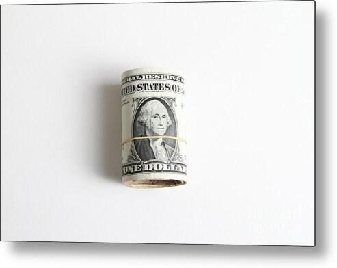Still Life Metal Print featuring the photograph Money by Photo Researchers