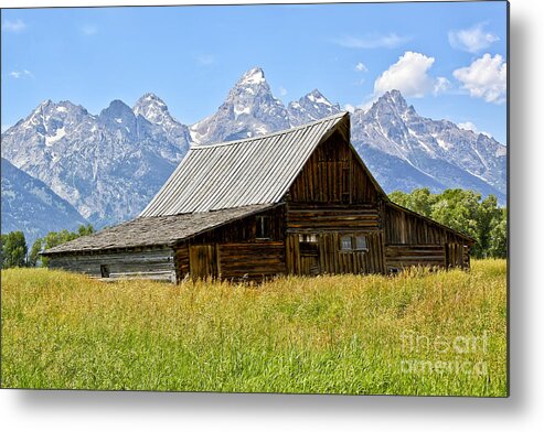 Barn Metal Print featuring the photograph Moulton Barn on Mormon Row by Teresa Zieba