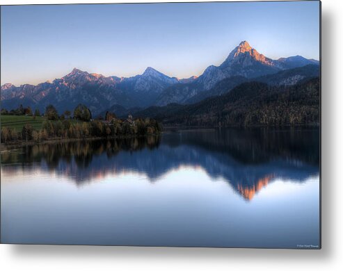Mountains Metal Print featuring the photograph Mountain Reflections by Ryan Wyckoff
