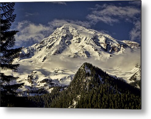 Mount Metal Print featuring the photograph Mt Rainier by Heather Applegate