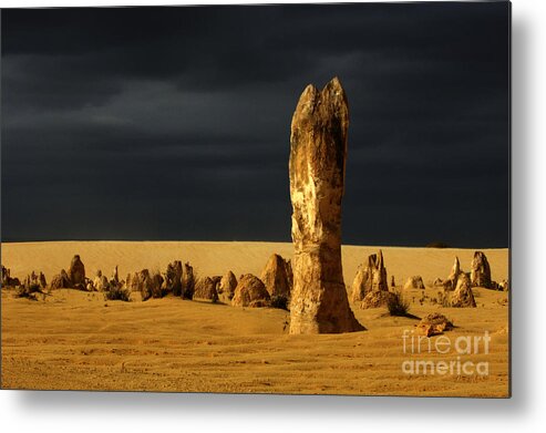 Nambung Metal Print featuring the photograph Australia Nambung Desert 2 by Bob Christopher