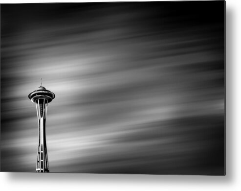 Space Needle Metal Print featuring the photograph Needle In The Sky by Brian Bonham