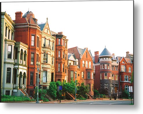 Rowhouse Metal Print featuring the photograph Logan Circle by Claude Taylor