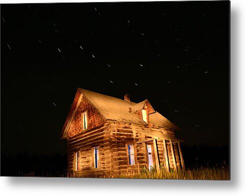 Night Metal Print featuring the photograph Night On The Douglas Lake Range 1 by Phil Dionne
