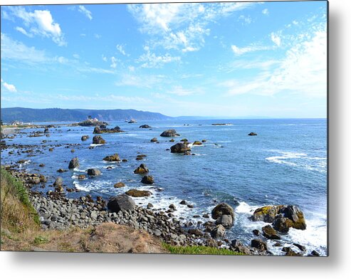 Ocean Metal Print featuring the photograph Northern California Coast3 by Zawhaus Photography