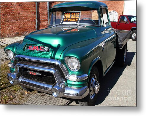 Gmc Metal Print featuring the photograph Old American GMC Truck . 7D10665 by Wingsdomain Art and Photography