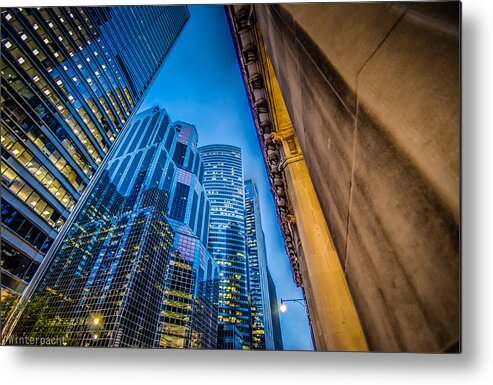 Chicago Metal Print featuring the photograph Old and New by Raf Winterpacht