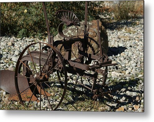 Plow Metal Print featuring the photograph Old Plow 2 by Ernest Echols