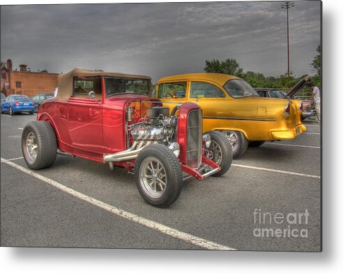American Metal Print featuring the photograph Old Time Parking Lot II by Lee Dos Santos