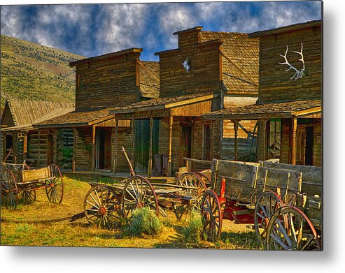 Old Town Metal Print featuring the photograph Old Town Cody Wyoming by Garry Gay