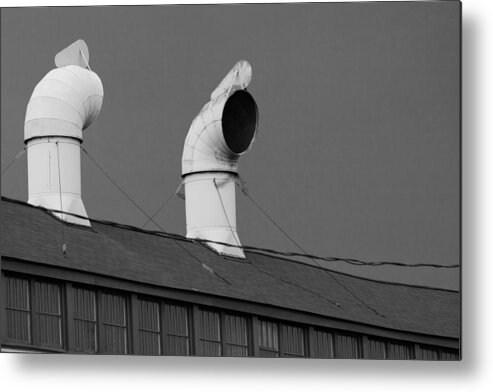 Industry Metal Print featuring the photograph Old Vents by Kyle Lee