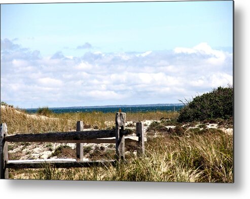Sand Metal Print featuring the photograph Over the Dunes by Charlene Reinauer