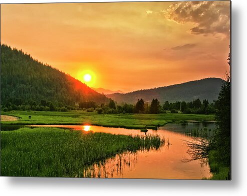 Hope - Id Metal Print featuring the photograph Pack River Delta Sunset by Albert Seger