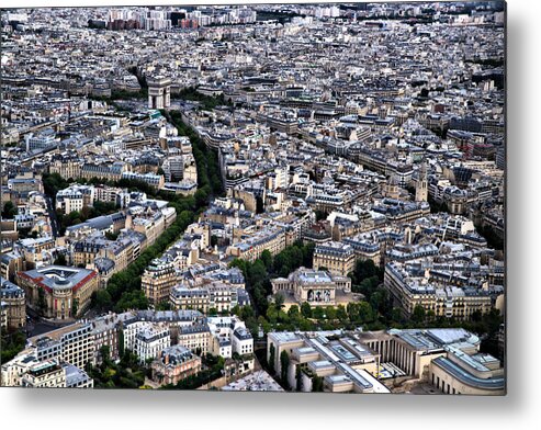 Paris Metal Print featuring the photograph Paris from Above 2 by Edward Myers