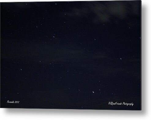  Metal Print featuring the photograph Perseid Meteor 2012 by PJQandFriends Photography