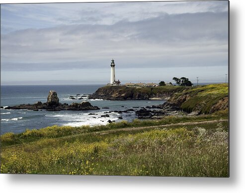 Lighthouse Metal Print featuring the photograph Pigeon Point Light Station by Paul Plaine