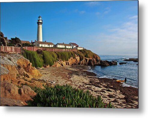 Pigeon Point Metal Print featuring the photograph Pigeon Point Lighthouse by Randy Wehner