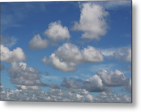 Clouds Metal Print featuring the photograph Puff Clouds by Nick Shirghio