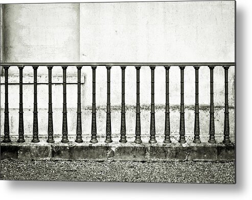 Backdrop Metal Print featuring the photograph Railings by Tom Gowanlock