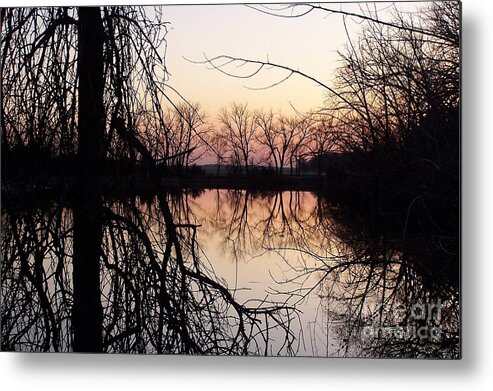 Sunset Metal Print featuring the photograph Reflections by Dorrene BrownButterfield