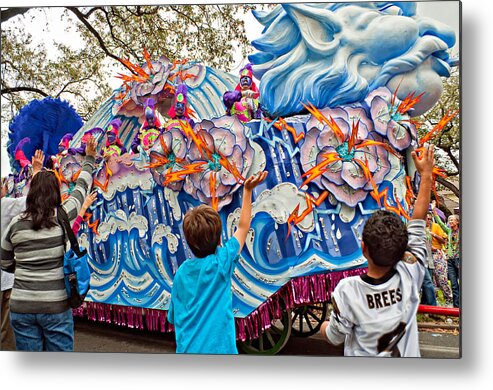  New Orleans Metal Print featuring the photograph Rex Mardi Gras Parade VIII by Steve Harrington