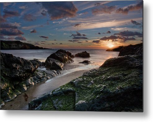 Seascape Metal Print featuring the photograph Rhosneigr Sunset by B Cash