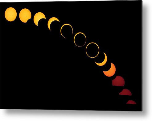 Annular Eclipse Metal Print featuring the photograph Ring of Fire - 2012 Annular Eclipse by Sylvia J Zarco