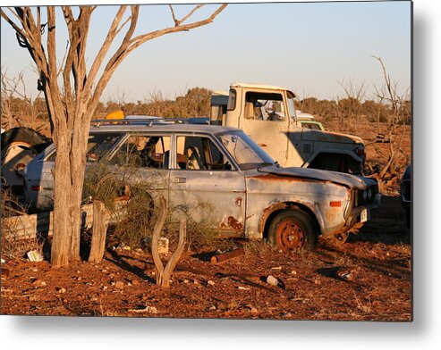  Old Metal Print featuring the photograph Rust Never Sleeps 6 by Jan Lawnikanis
