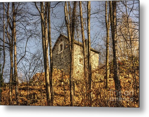 House Metal Print featuring the photograph Rustic stone house by Mats Silvan
