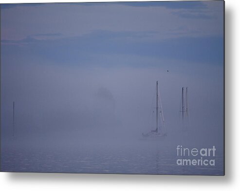 lake Superior Metal Print featuring the photograph Sailing Mysterious Lake Superior by Kate Purdy