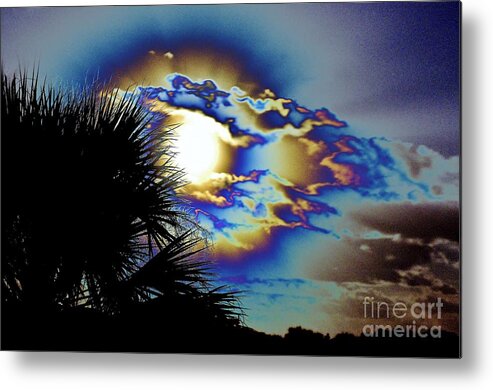 Moon Metal Print featuring the photograph Serious Moonlight by Don Youngclaus