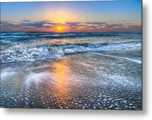Clouds Metal Print featuring the photograph Shimmer by Debra and Dave Vanderlaan