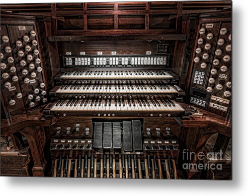 Clarence Holmes Metal Print featuring the photograph Skinner Pipe Organ by Clarence Holmes