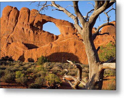 Utah Metal Print featuring the photograph Slyline Arch by Steve Stuller