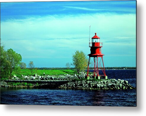 Hovind Metal Print featuring the photograph Small Alpena Lighthouse by Scott Hovind
