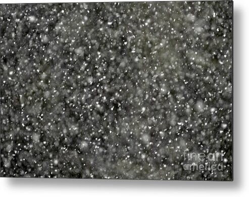 Blizzard Metal Print featuring the photograph Snow Squall Abstract by Laura Mountainspring