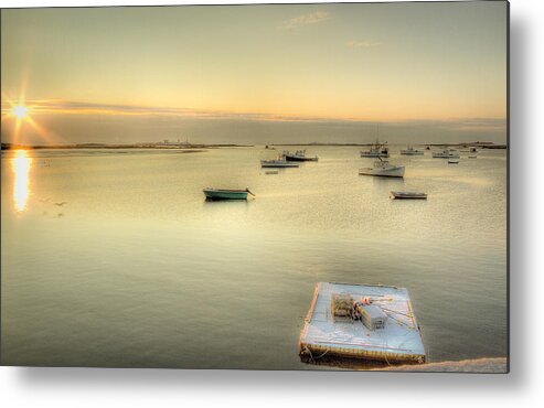 Maine Metal Print featuring the photograph Snowy Morning by Brenda Giasson