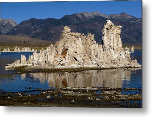 Mono Lake Metal Print featuring the photograph South Tufas and Eastern Sierra Nevada by Amelia Racca