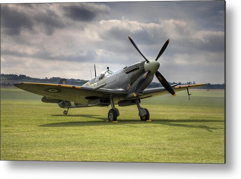 Supermarine Metal Print featuring the photograph Spitfire ready to go by Ian Merton