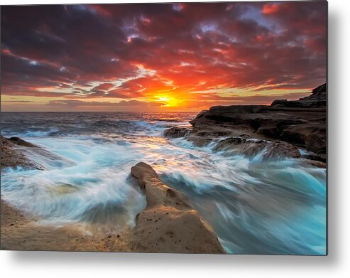 Ocean Metal Print featuring the photograph Split Finger by Mark Lucey