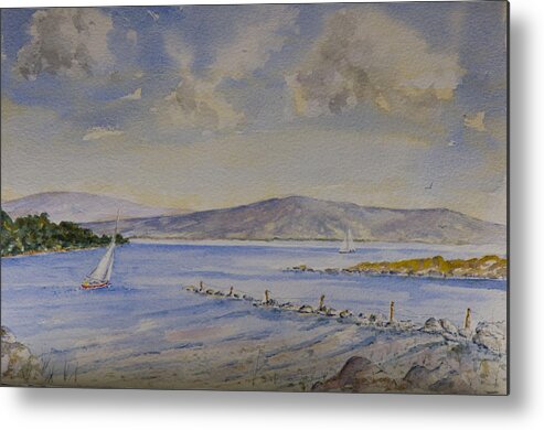 Sail Metal Print featuring the painting Steady Wind by Rob Hemphill