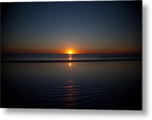 Setting Sun Metal Print featuring the photograph Steps to the Setting Sun by Carole Hinding